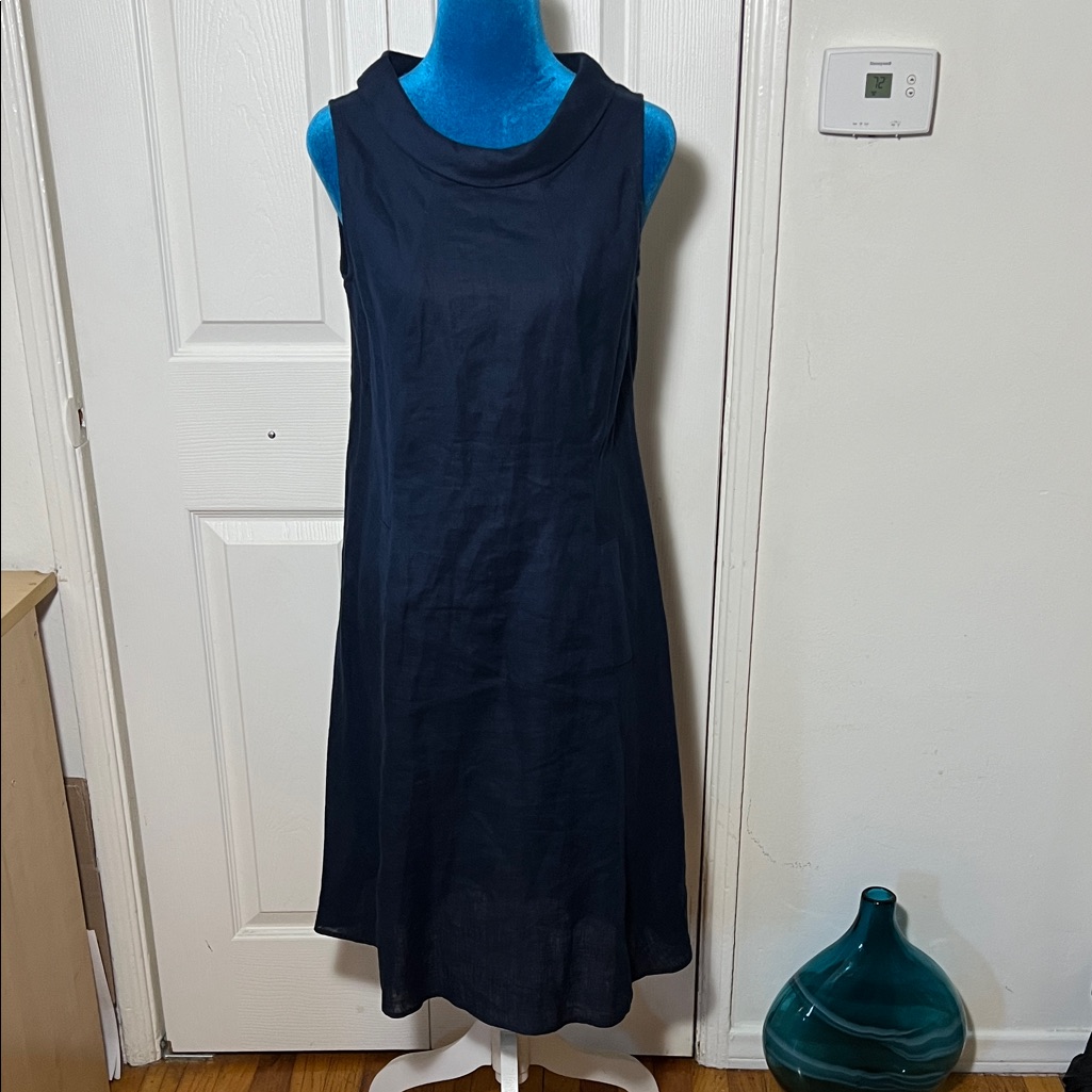 Blanca Luz Italy Linen Midi Dress Women’s 42 Large